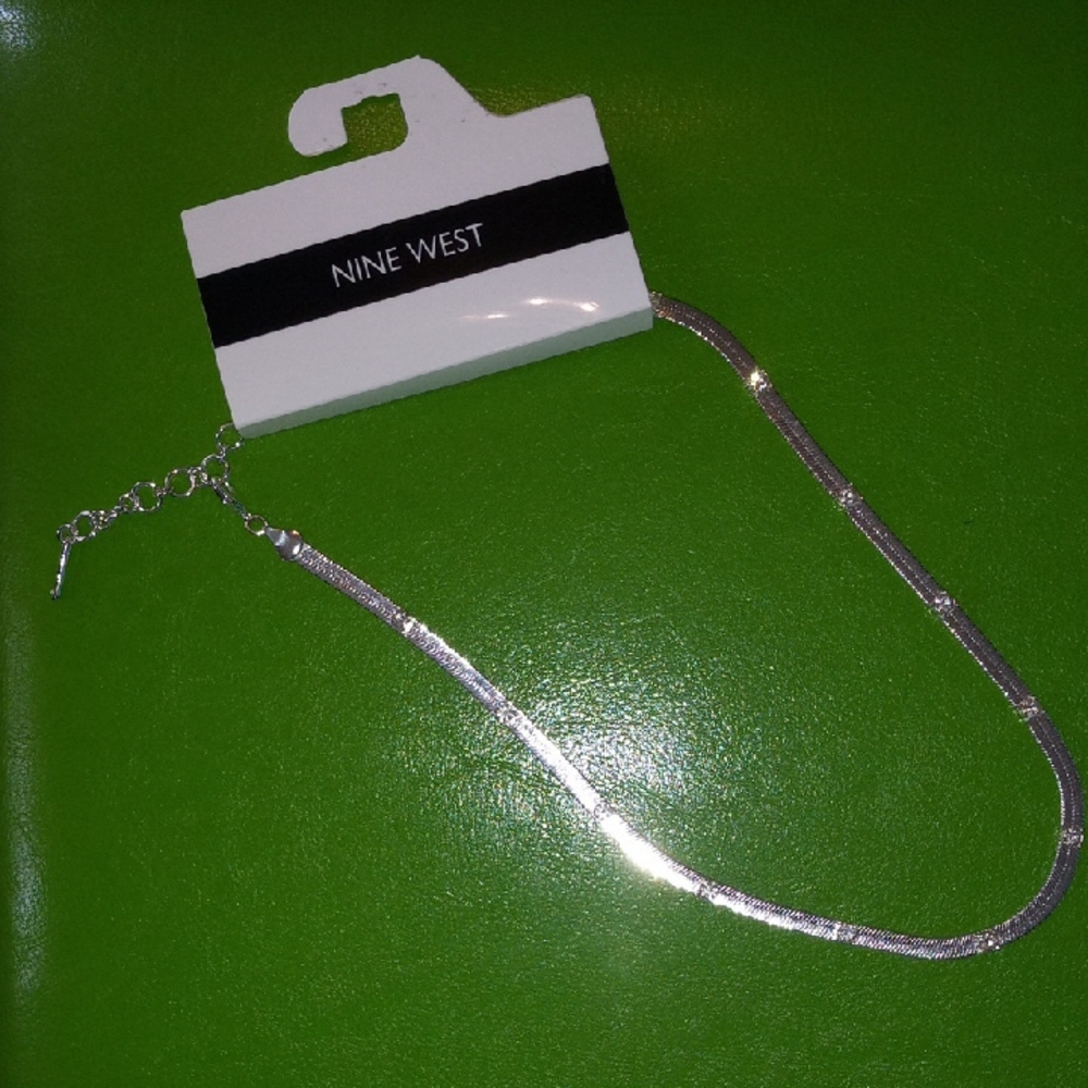 Nine West Shimmering Silver Necklace